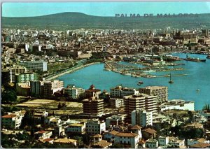 Aerial View Palma de Mallorca Balearic Islands Spain Postcard