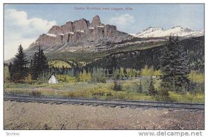 Scenic view,Castle Mountain near Laggan,Alberta,Canada,00-10s