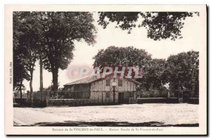 Old Postcard Birthplace of St. Vincent de Paul's birthplace of St Vincent de ...