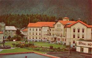 Sitka Alaska Pioneer Home Street View Vintage Postcard K51913