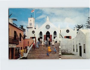 Postcard St. Peter's Church, Bermuda, St. George's, British Overseas Territory