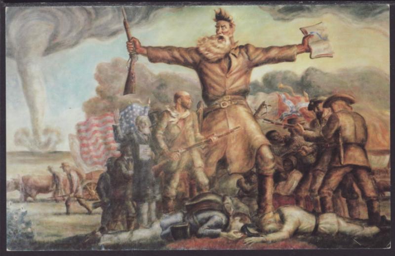 The Settlement of Kansas,John Steuart Curry Mural