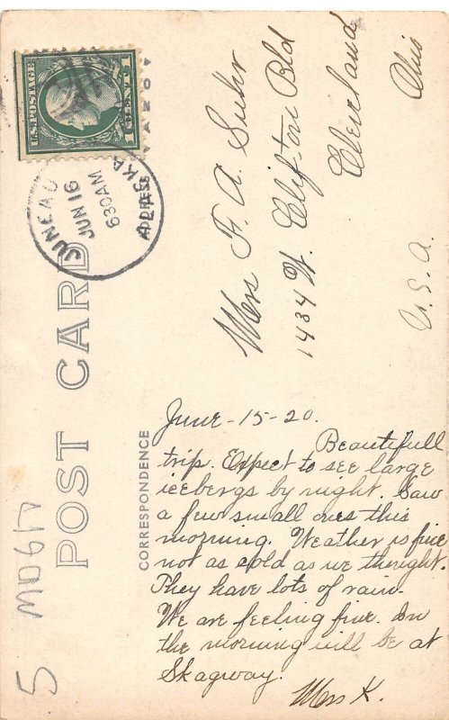 H87/ Ketchikan Alaska RPPC Postcard c1920 Totem Pole Native  218