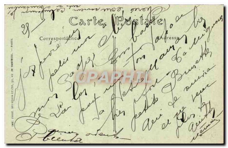 Auxerre Old Postcard Bridge Paul Bert