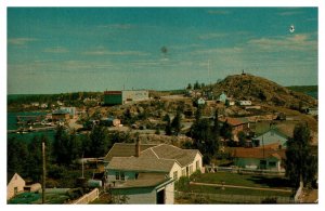 Vintage 1970's Postcard Panoramic View Yellowknife Old Town Ontario Canada