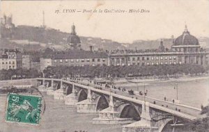 France Lyon Pont de la Guillotiere Hotel Dieu 1909