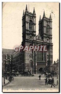 Old London Postcard Westminster Abbey North West