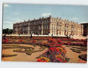 Postcard Façade on the Park Gardens à la Française, Palais De Versailles, France