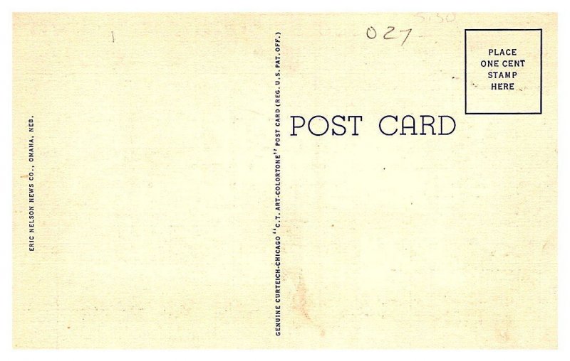 Greetings from Omaha Nebraska LARGE LETTER