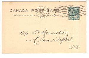 Canada Postal Stationery Postcard 1 C Edward Used 1912, Nova Scotia, Chronicle