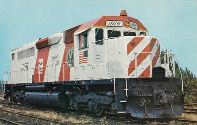 Burlington Northern SDP40 Locomotive No 1776 In Chicago 31 July 1975