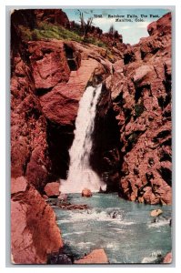 Postcard CO Rainbow Falls Ute Pass Manitou Colo. Vintage Standard View Card