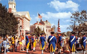 Liberty Square fife and drum corps Disneyland, CA, USA Disney 1983 