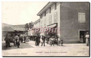 Old Postcard Vourey Road Valencia Grenoble