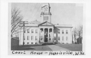 J32/ Harrisville West Virginia RPPC Postcard c50s Court House Building  61