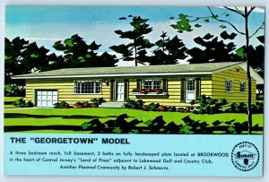 c1950's The Georgetown Model New Jersey NJ Advertising Vintage Postcard