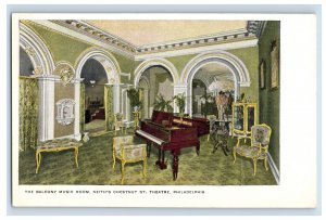 C.1900 Balcony Music Room St. Theatre Philadelphia Postcard F103E