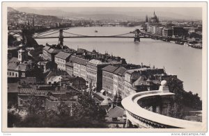 RP, Panorama, Bridge, BUDAPEST, Hungary, 1920-1940s