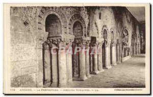 Angers Old Postcard The Roman Prefecture Arcades