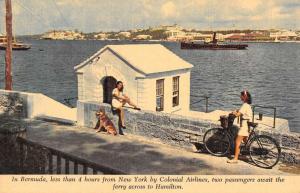 Hamilton Bermud Ferry Landing Waterfront Vintage Postcard K66242