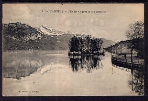L'Ile des Cygnes et la Tournette,Lac d'Annecy,France BIN