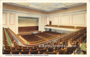 Interior of Commercial High School - Springfield, Massachusetts MA  