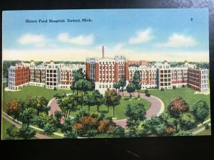 Vintage Postcard 1930-1945 Henry Ford Hospital, Detroit, Michigan (MI)