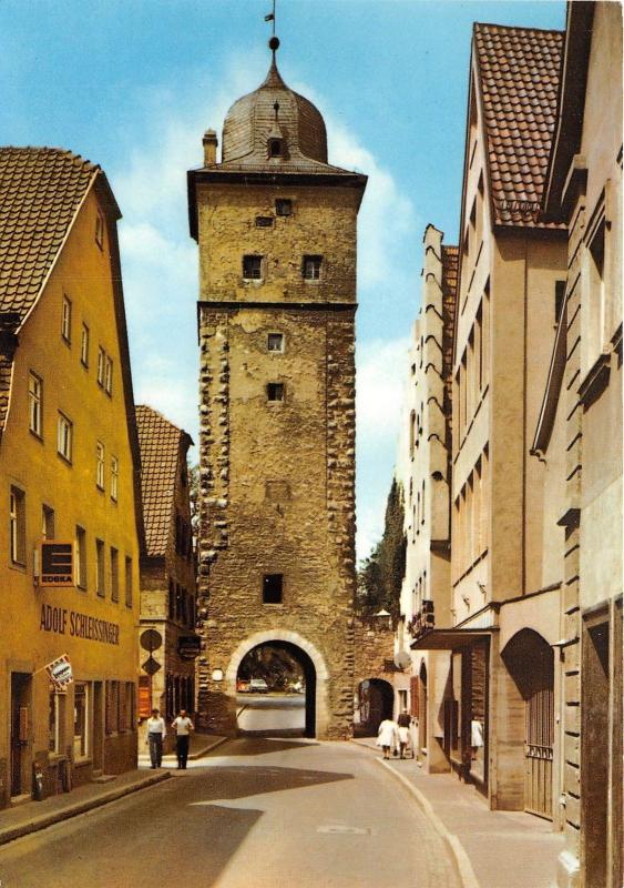 BG5878 ochsenfurt am main unteres tor mit jugendherberge   germany