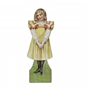 Wheeler & Wilson Sewing Machines ~ Die-Cut Paper Doll ~ Victorian Trade Card