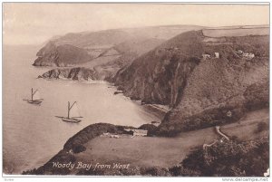 Sailboats in Woody Bay from West, 00-10s