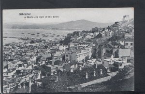 Gibraltar Postcard - A Bird's Eye View of The Town    T6254