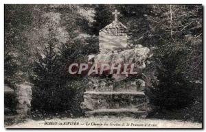 Old Postcard Boissy la Riviere The path of St Francois caves of Assisi
