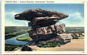 Postcard - Umbrella Rock - Lookout Mountain, Chattanooga, Tennessee 