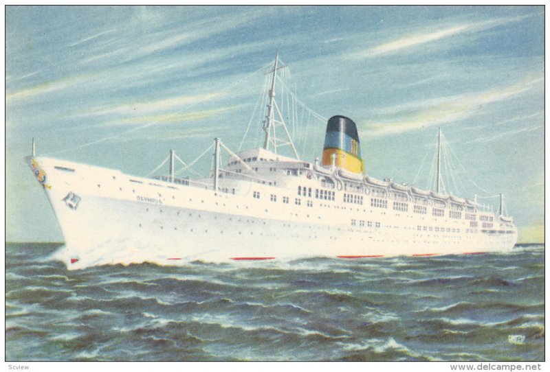 Ship/Oceanliner/Steamer, Greek Line, T. S. S. Olympia, 1940-1950s