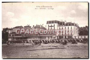Old Postcard Dinard The Beach