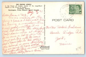 Kensington Prince Edward Island Canada Postcard The Crown Jewels 1971