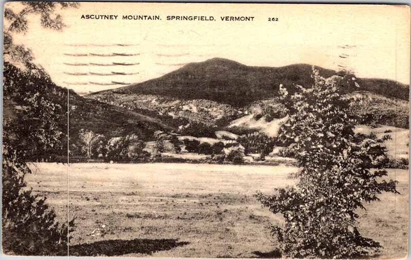 Postcard MOUNTAIN SCENE Springfield Vermont VT AM3407