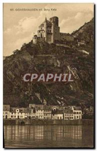 Postcard Old St Goardshausen mit Burg Katz