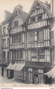 CAEN, France, 1910-1920s, Maisons de la rue Saint-Pierre