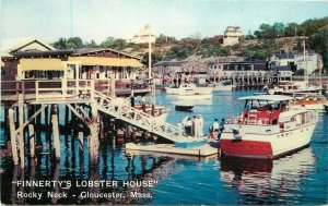 Gloucester Massachusetts Finnerty's Lobster House Yankee Postcard 21-8816