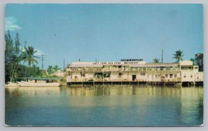 Restaurant~Capt Toms Sea Food Restaurant Miami Florida~Vintage Postcard 