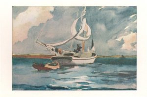 Winslow Homer The Bermuda Sloop Ship Boat Victorian Painting Postcard