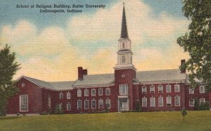 School Of Religion Building Butler University Indianapolis Indiana IN Postcard