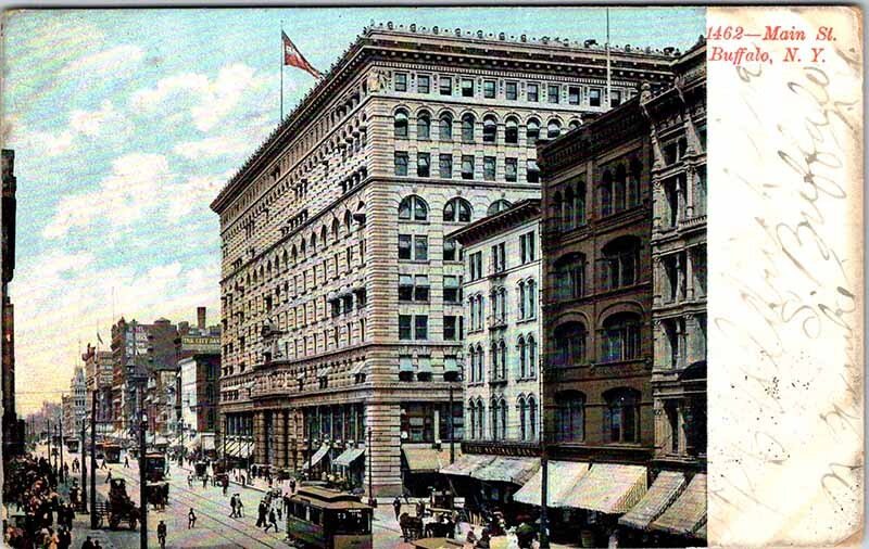 Postcard SHOPS SCENE Buffalo New York NY AN3454
