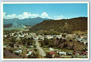 1960 Pagosa Springs Colorado Postcard Junction US Highway Navajo Trail San Juan
