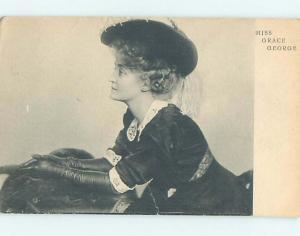 Pre-Linen MISS GRACE GEORGE - BROADWAY AND SILENT FILM ACTRESS HL4293