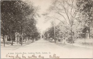 Salem OH Lincoln Avenue c1906 Rotograph Postcard G20