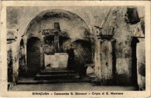 CPA Siracusa Catacomba S.Giovanni Cripta di S. Marziano ITALY (801843)