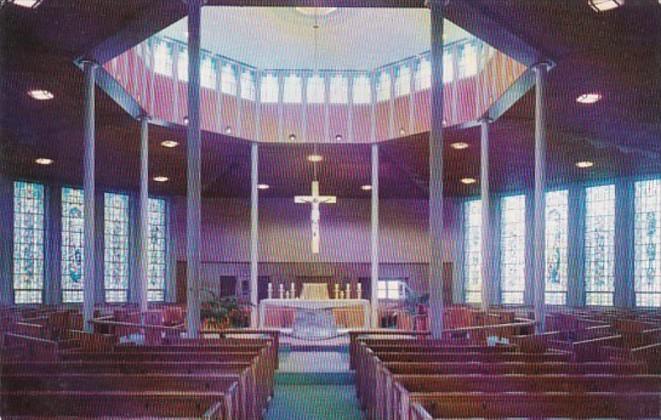 Massachusetts Holyoke Interior Of Blessed Sacrament Church