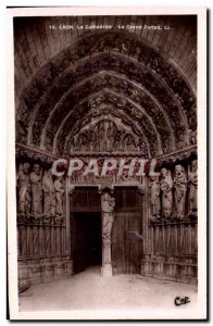 Old Postcard Laon La Cathedrale The Grand Portal